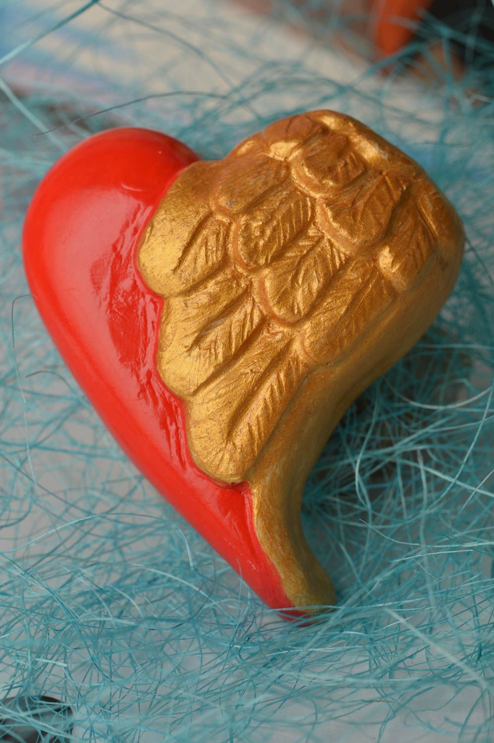 Магнит на холодильник handmade декор для дома необычный подарок в форме сердца фото 1