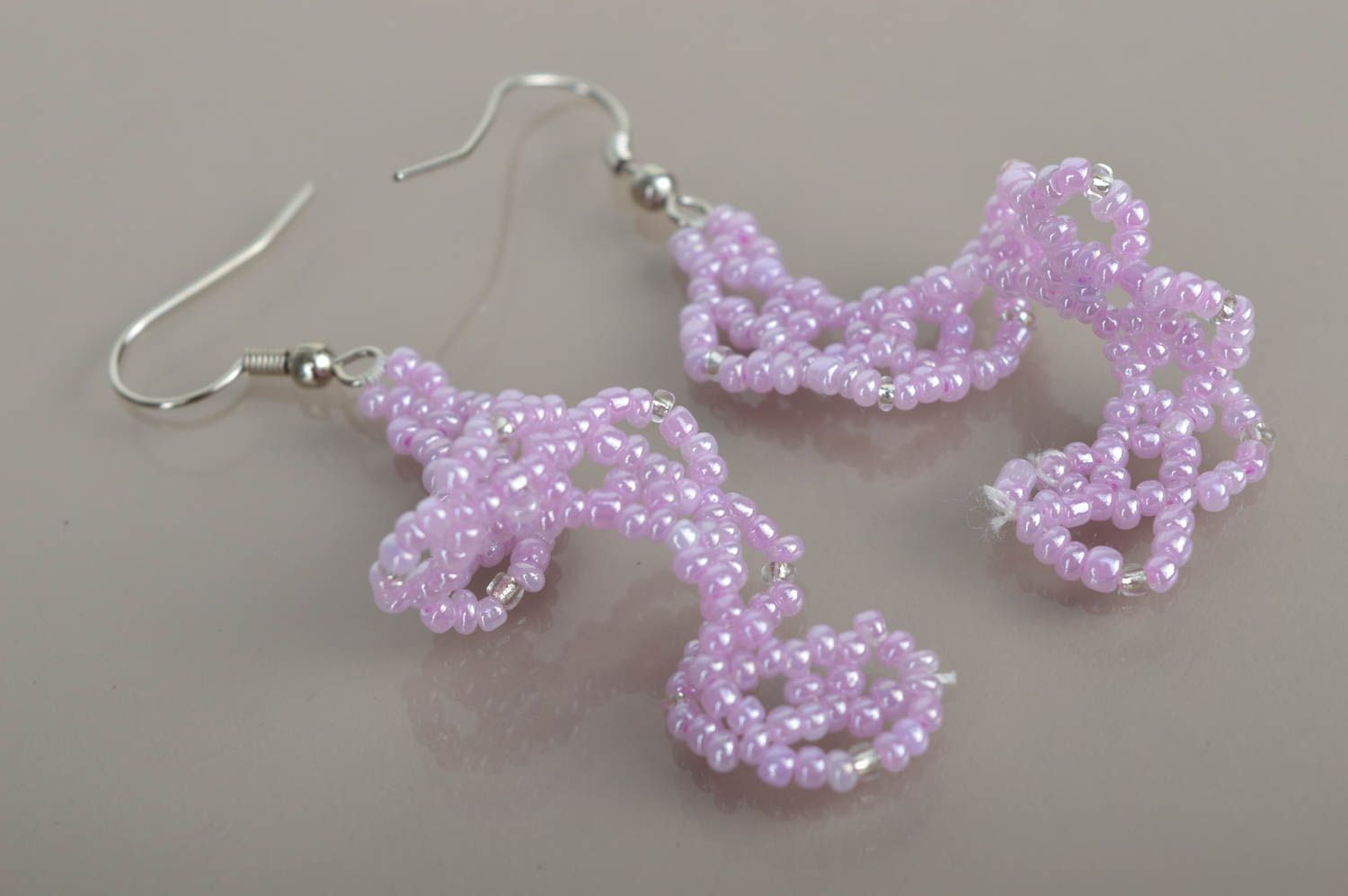 Handmade Ohrringe Juwelier Modeschmuck Geschenk für Frauen Designer Schmuck rosa foto 3