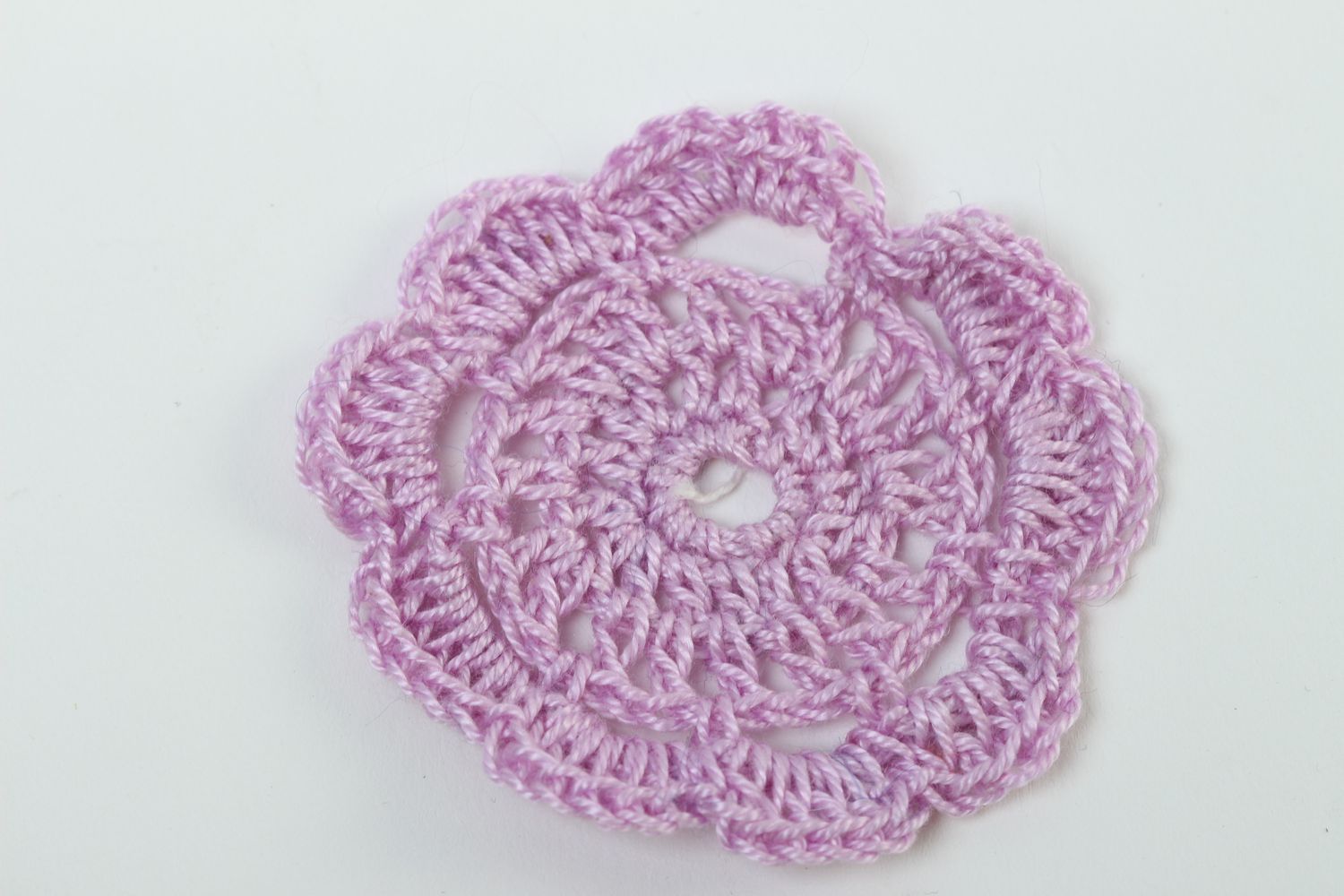 Fleur tricot fait main Fourniture bijoux Loisirs créatifs coton crochet photo 2