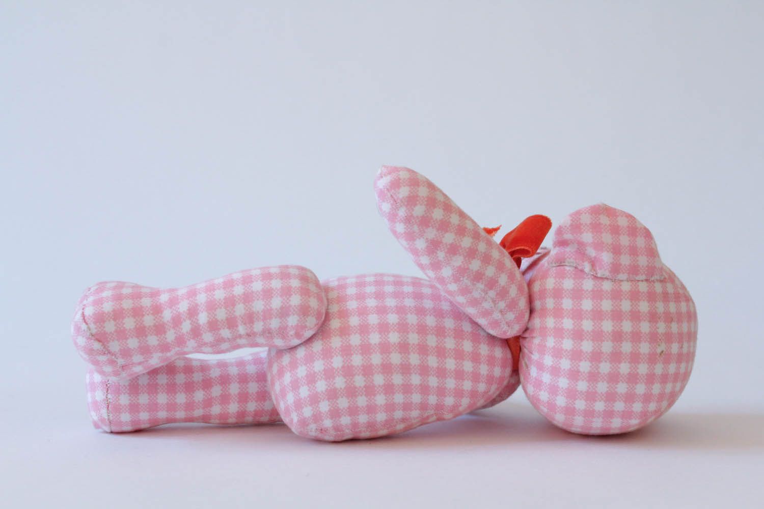 Soft fabric toy Bear with a Bow photo 5