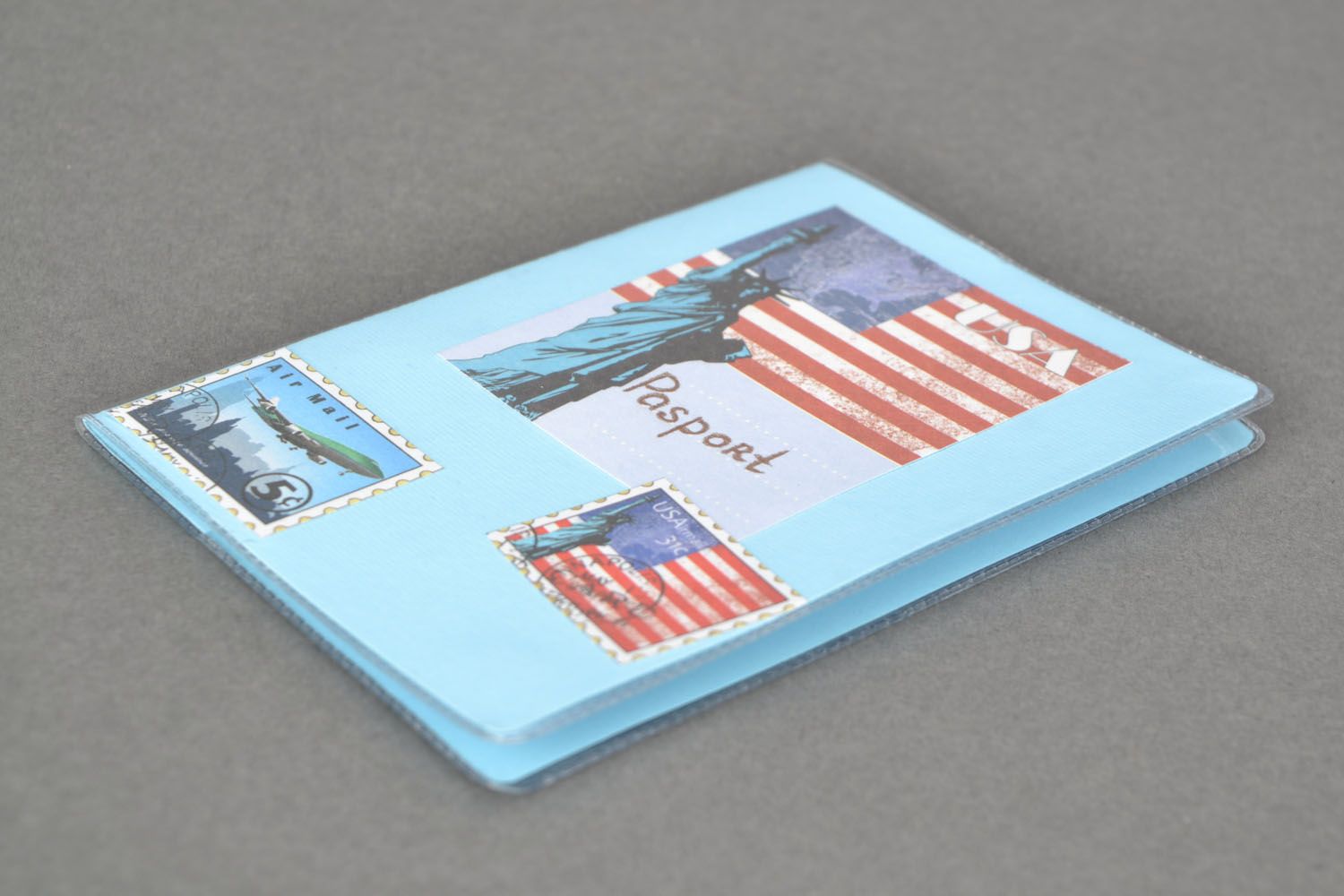 Scrapbooking passport cover Statue of Liberty photo 4