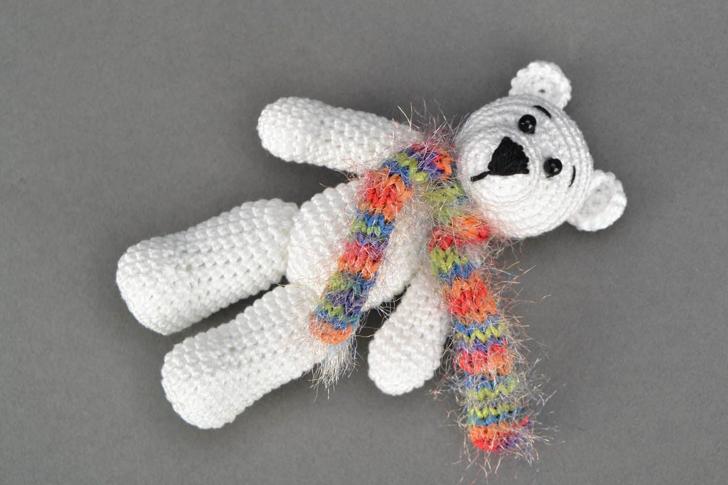 Crocheted toy White Bear photo 3