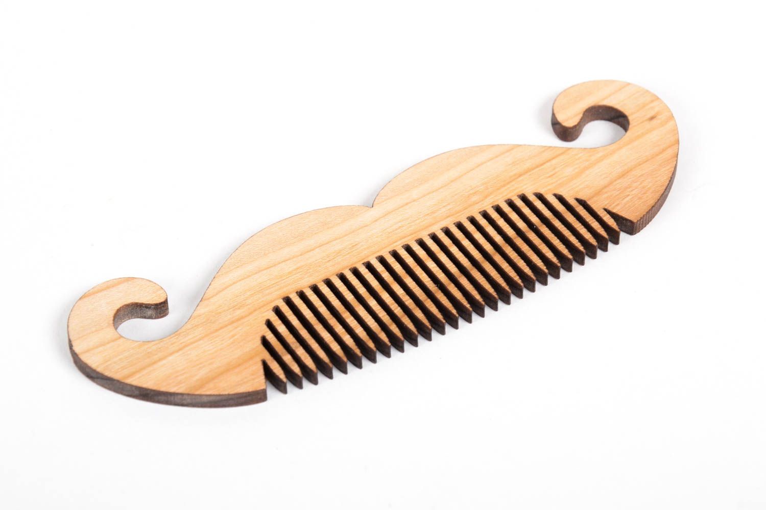 Stylish handmade wooden comb for men mustache comb beard comb best gifts for him photo 2