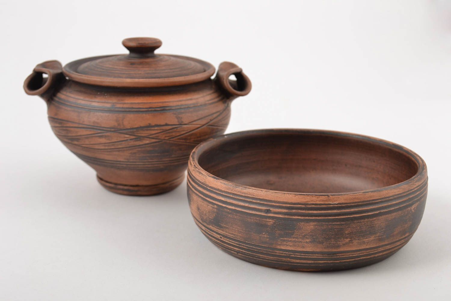 Unusual handmade kitchenware set ceramic bowl ceramic pot dishware ideas photo 3
