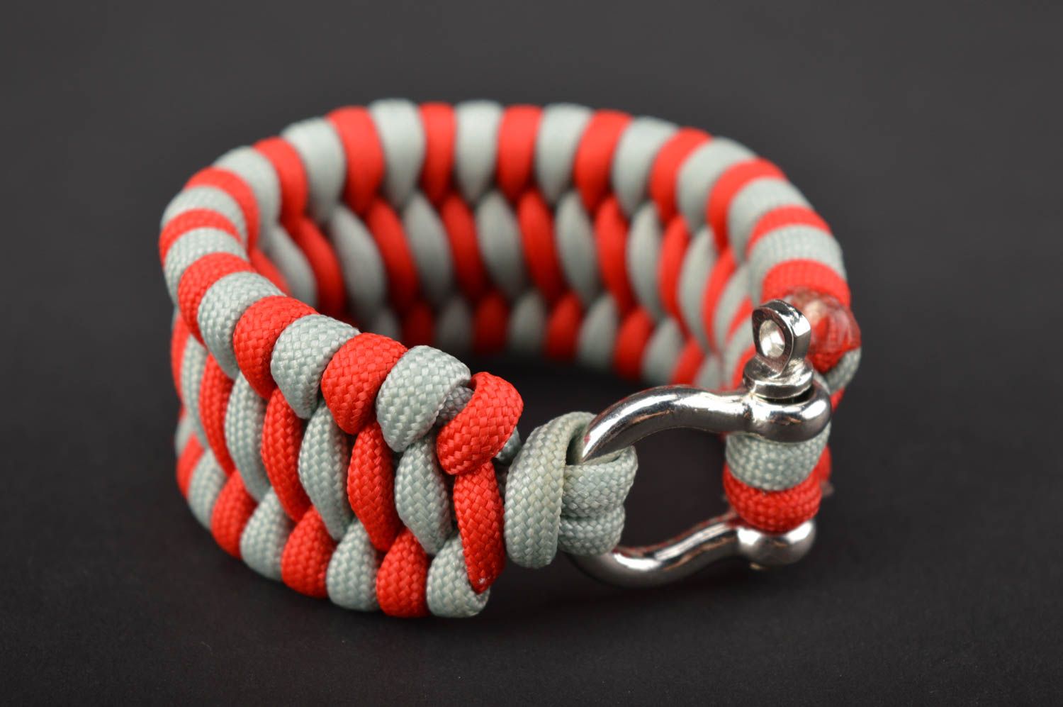 Handmade schönes Armband grell Survival Armband originell Armband aus Paracord foto 2