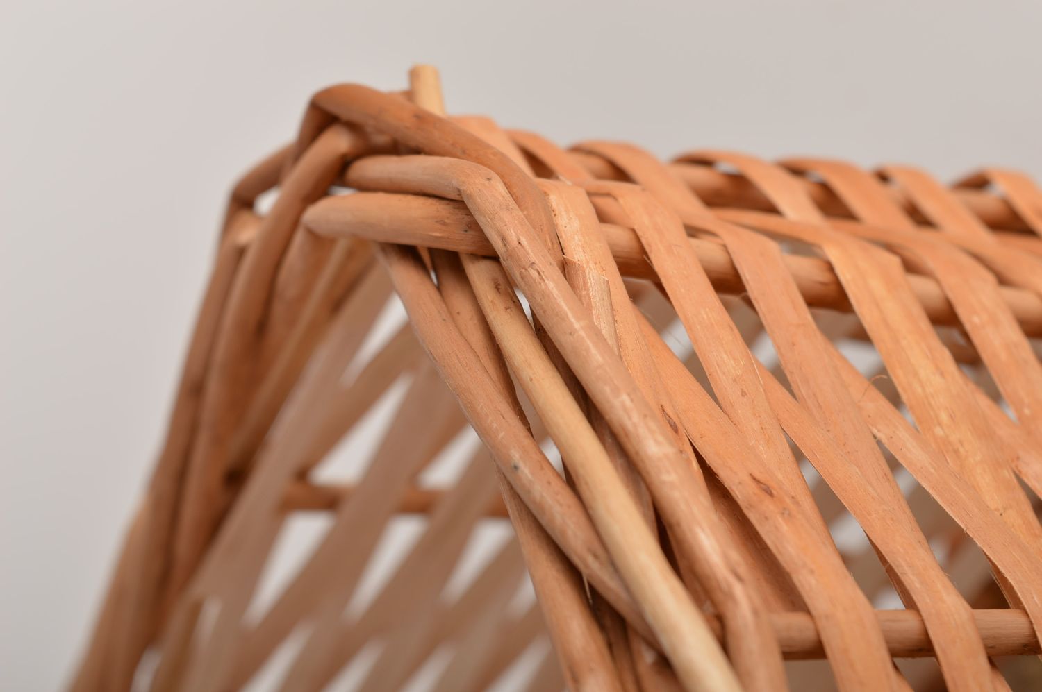 Handmade beautiful cute basket woven basket for bread kitchen utensils photo 4
