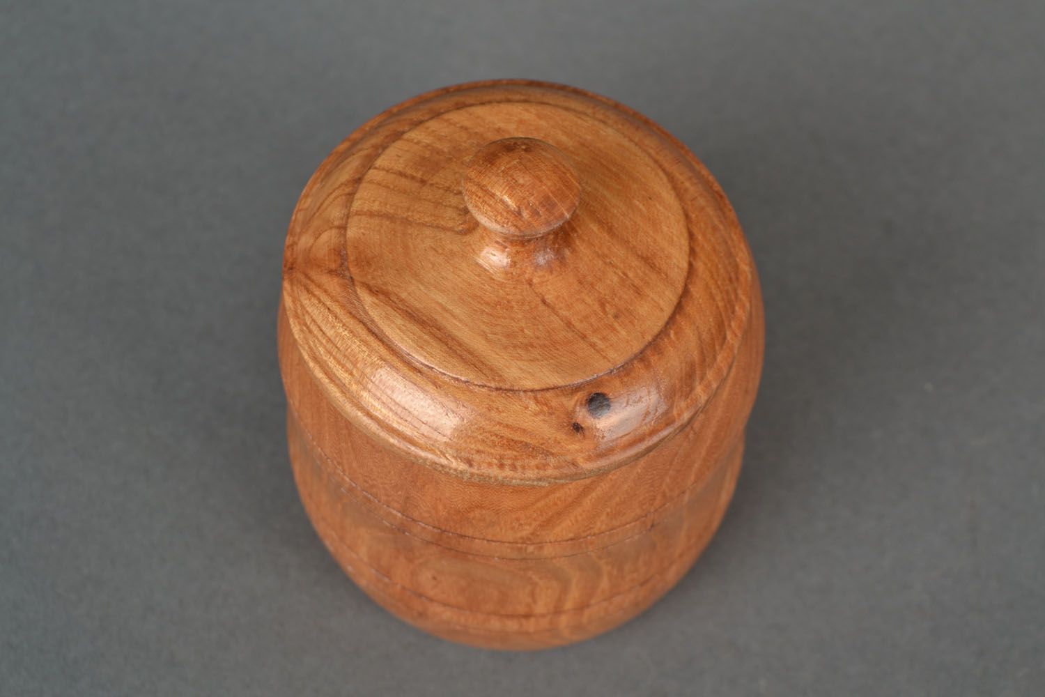Wooden pot for sugar photo 3