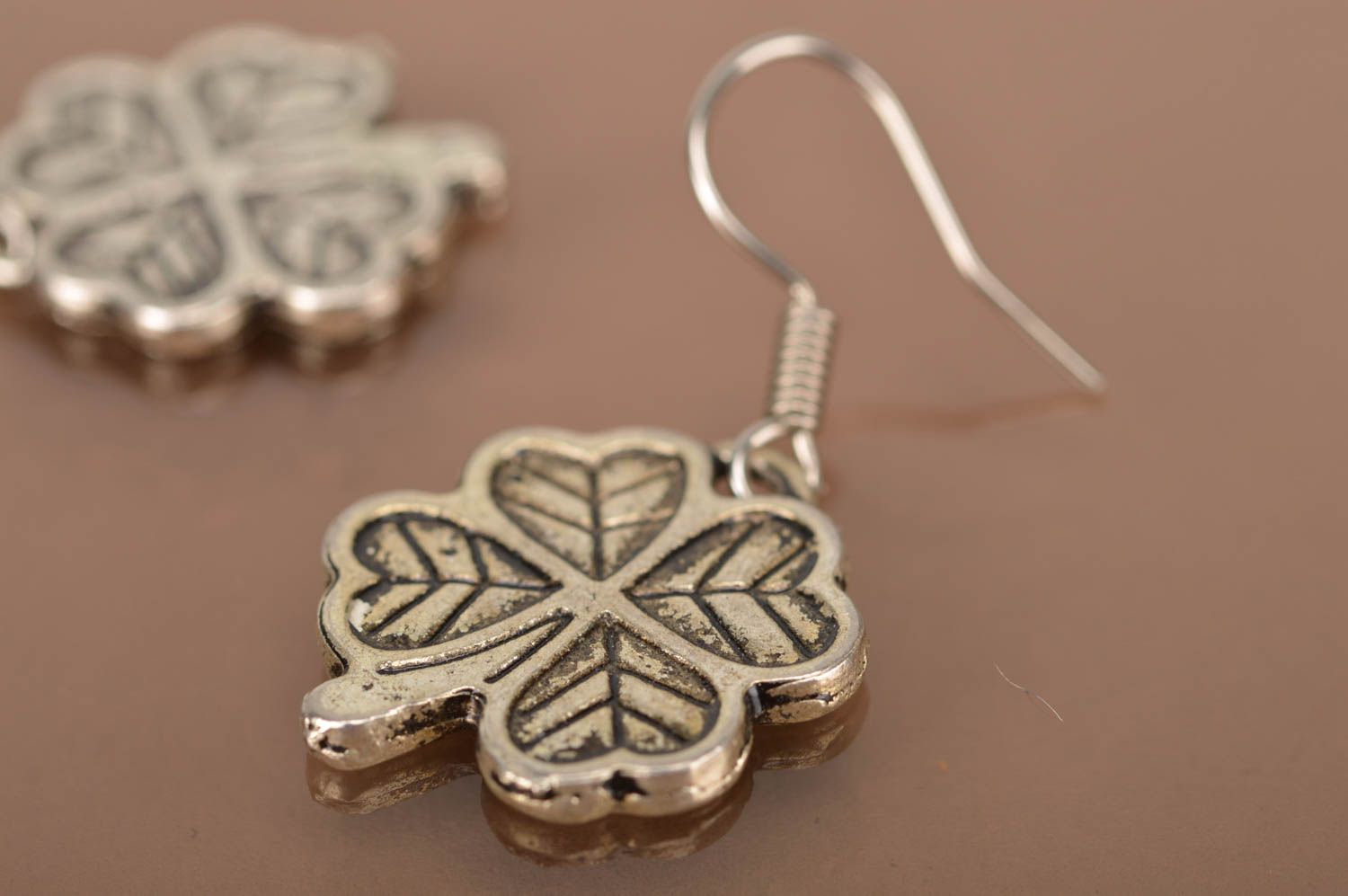 Beautiful handmade metal earrings unusual earrings for women gifts for her photo 5