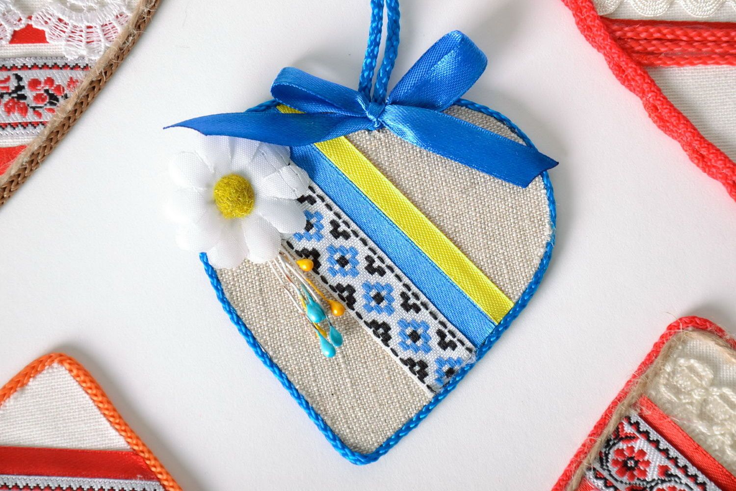 Amulet with Ukrainian symbolics Heart photo 3