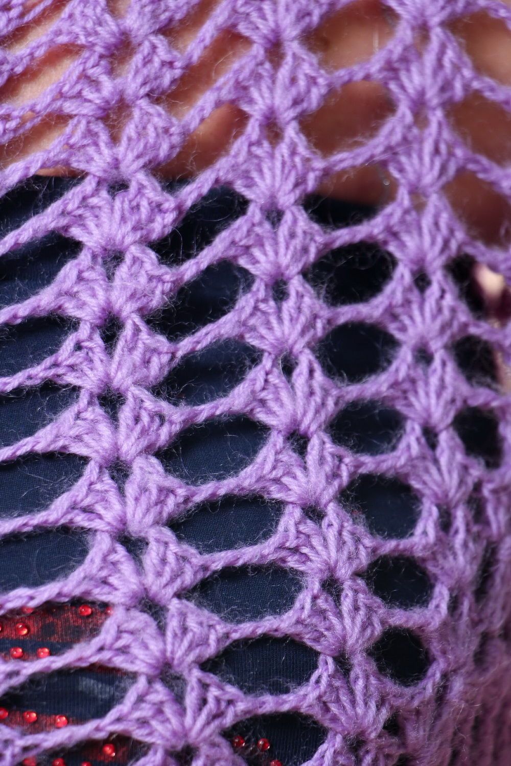 Jumper with open-work knitting photo 5