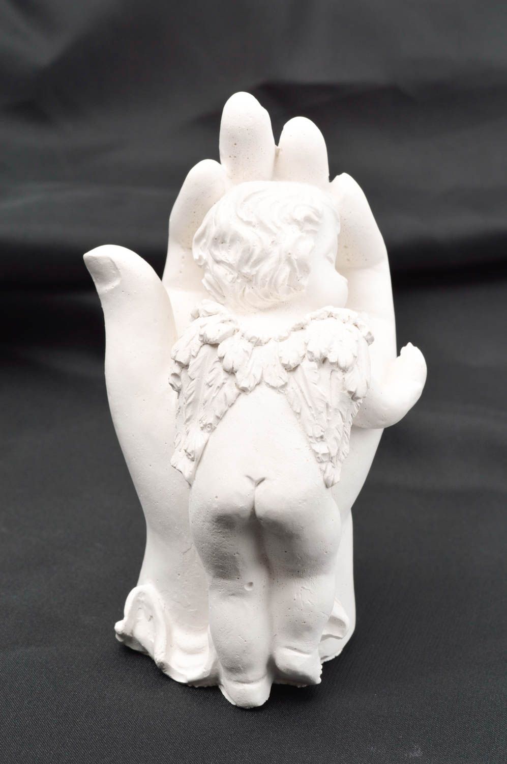 Figura de ángel de yeso hecha a mano figura decorativa decoración de casa foto 3