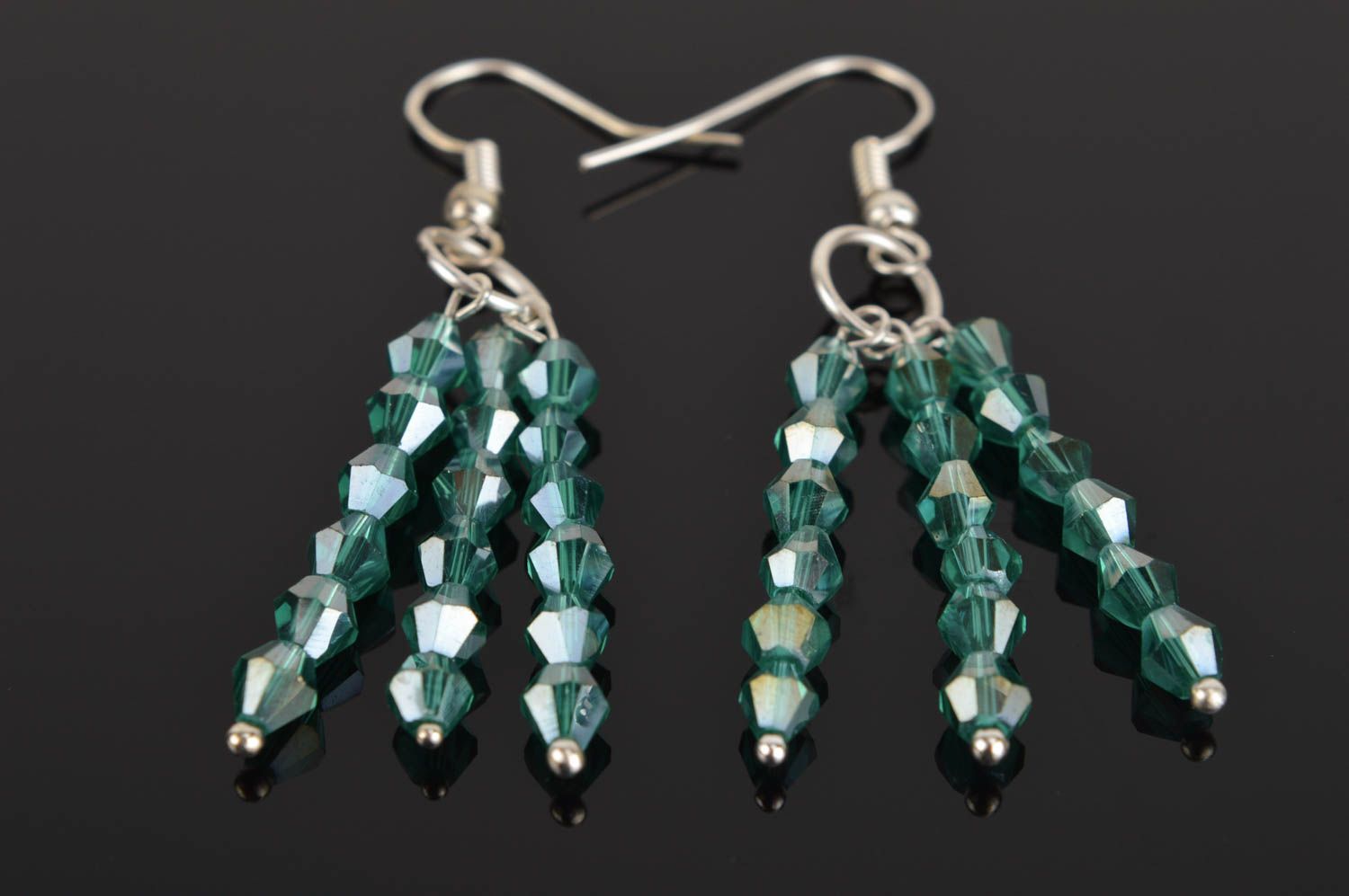 Crystal earrings handmade jewelry earrings with charms fashion jewelry photo 1