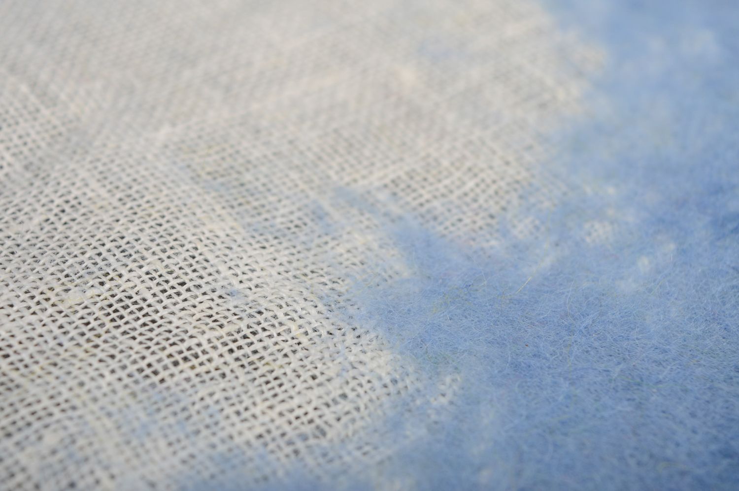 Originelle blaue Serviette aus Wolle  foto 3