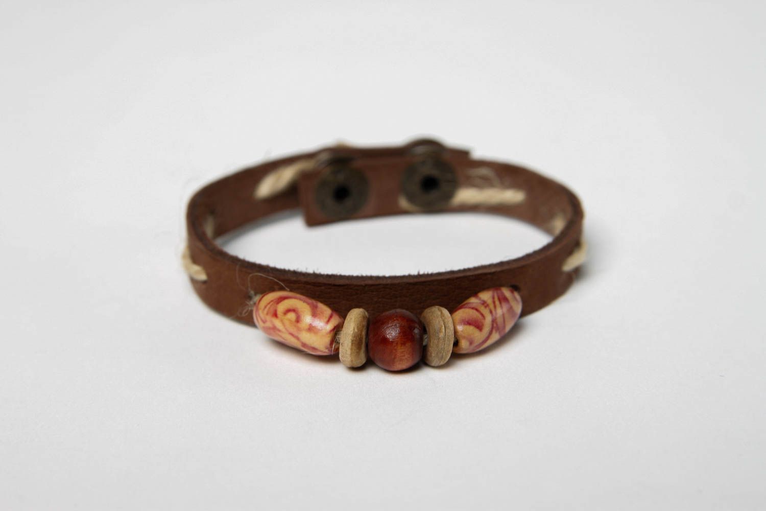 Unusual handmade unisex jewelry leather bracelet designs beautiful jewellery photo 3
