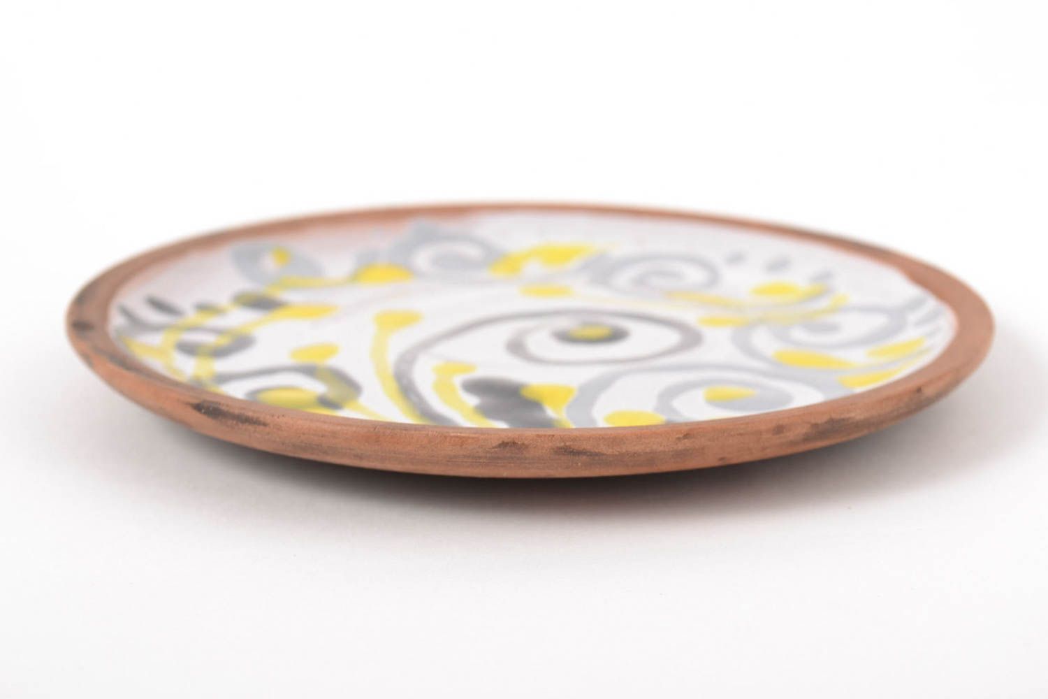 Teller Keramik handgemacht Küchen Dekor Keramik Geschirr bunt mit Muster schön foto 4