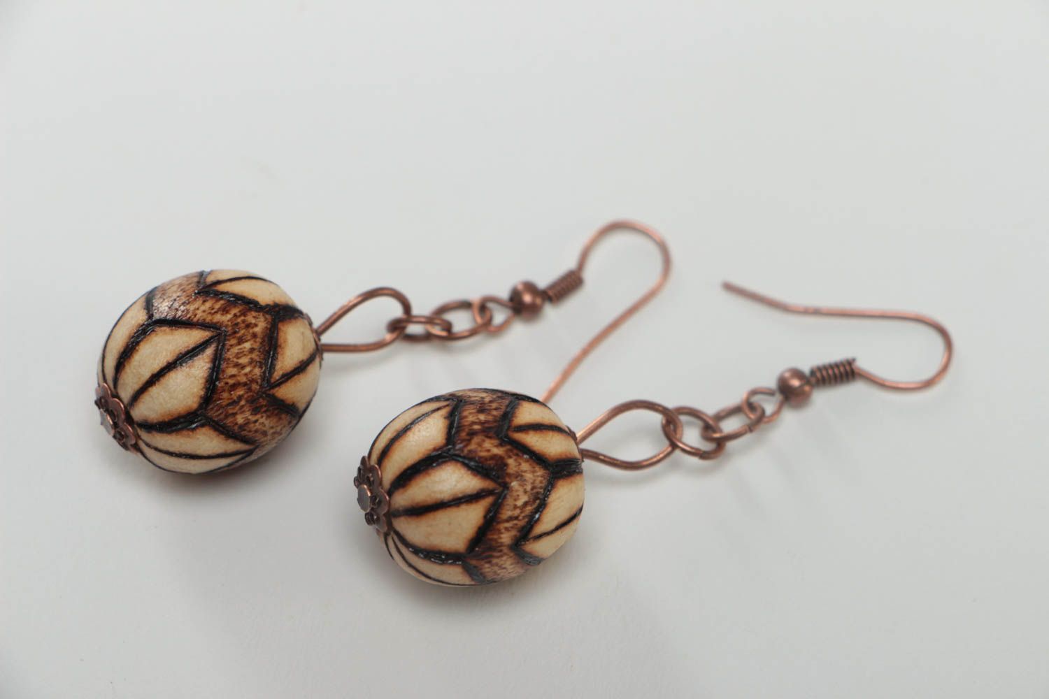 Handmade earrings wooden jewelry earrings for women fashion jewelry gift for her photo 2