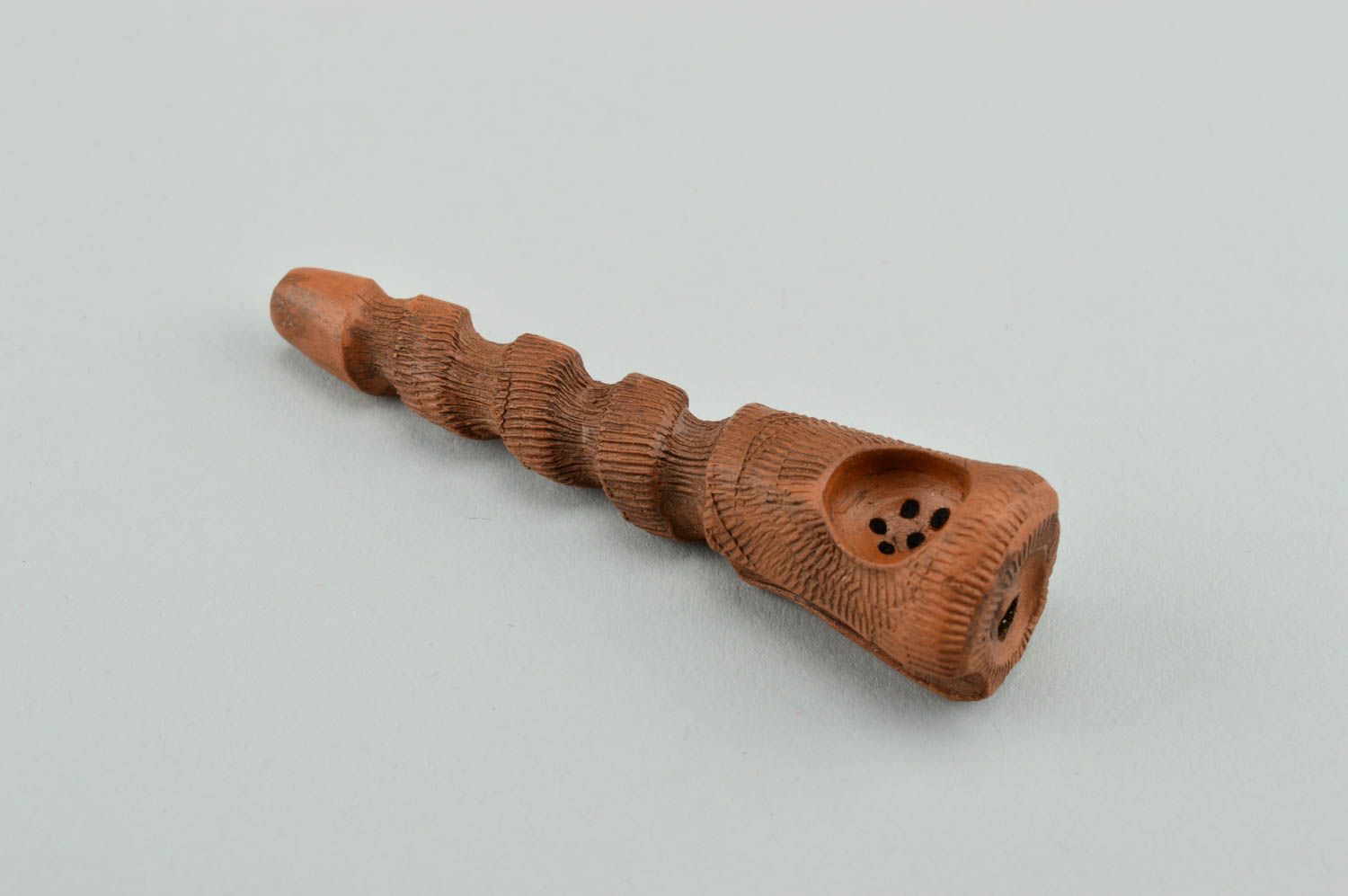 Курительная принадлежность handmade керамический сувенир трубка для курения фото 1