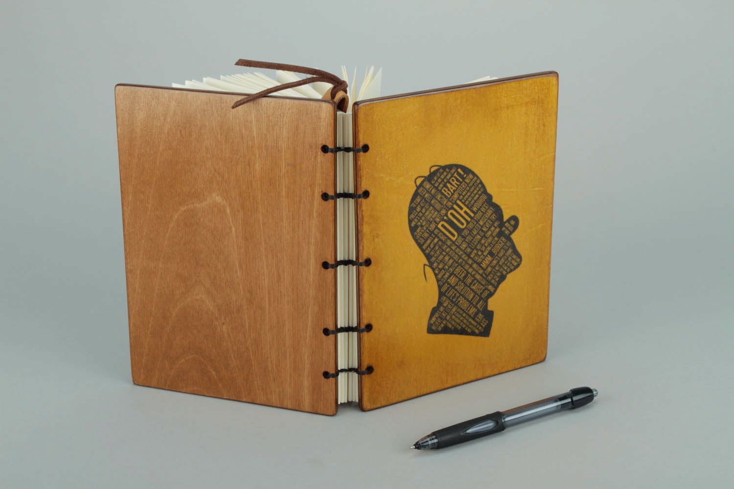 Design handmade notebook Homer photo 1