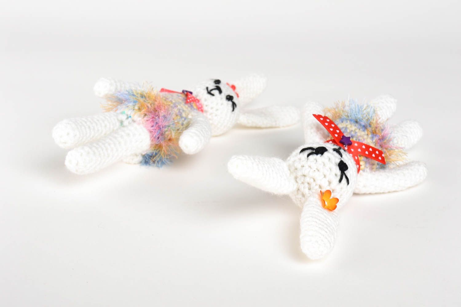 Muñecos de tela hechos a mano peluches originales tejidos juguetes para niños foto 5