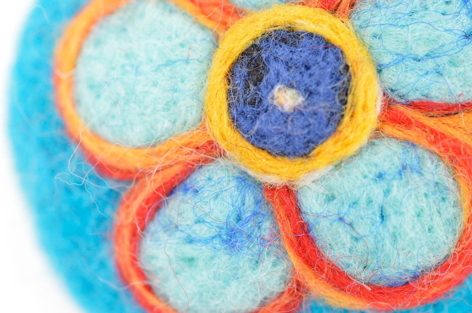 Handmade wool brooch felted accessories wool felting jewelry gift for girls photo 5