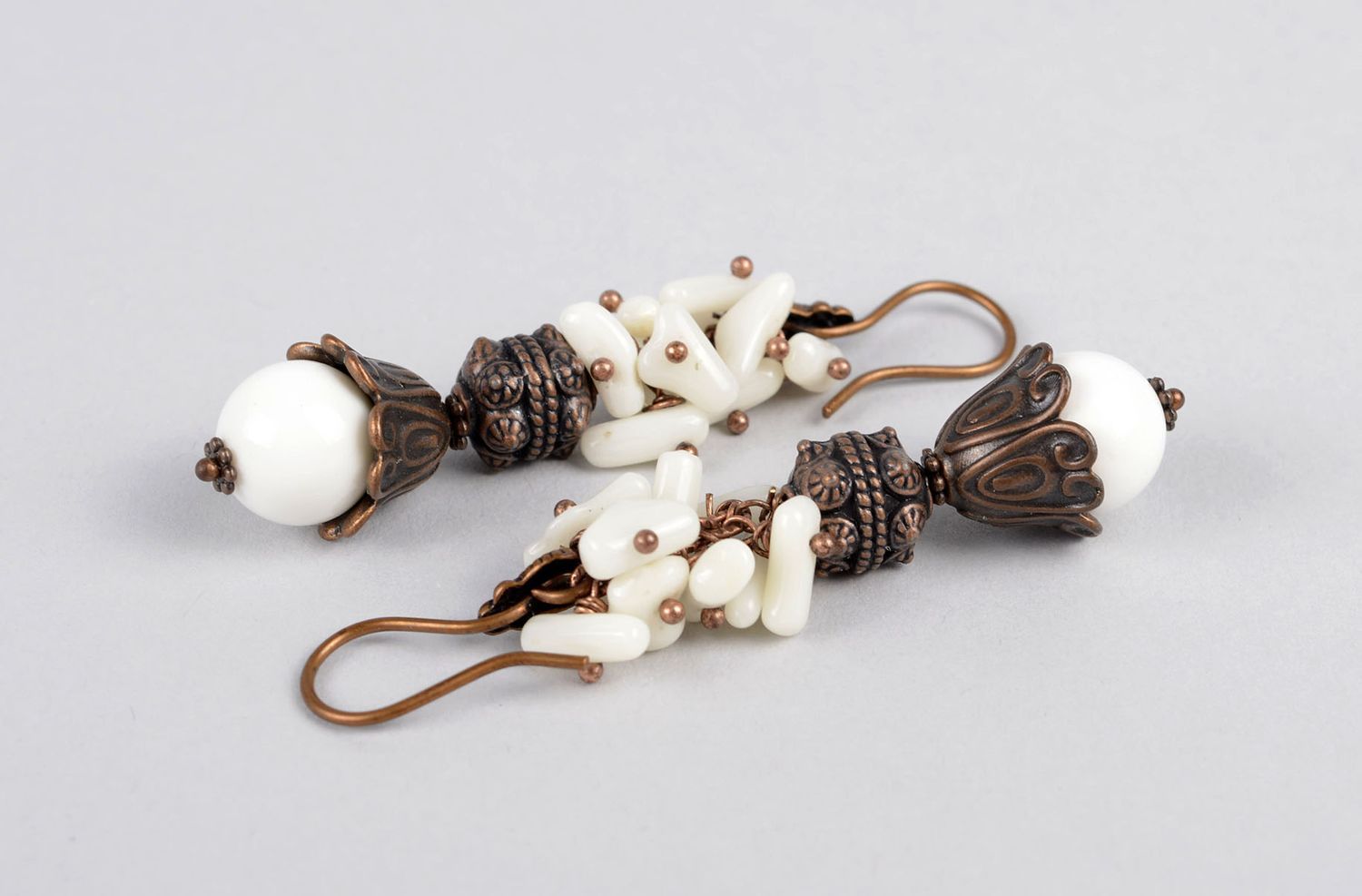 Handmade earrings designer earrings unusual gift for women long earrings photo 2