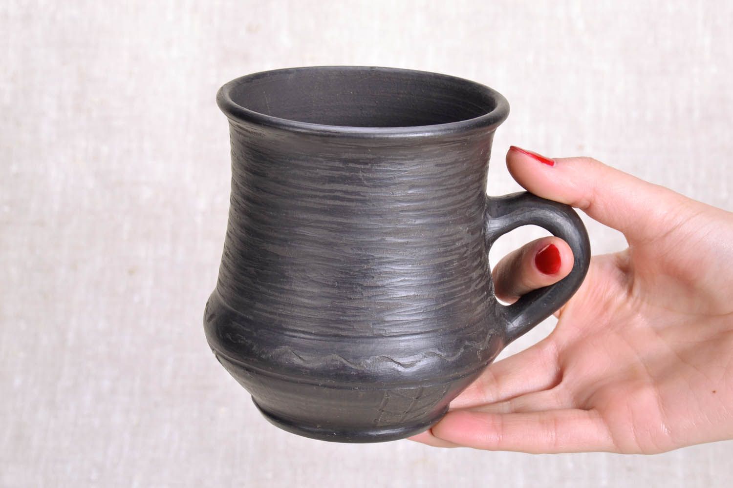 Xícara de chá de cerâmica artesanal Cossaco foto 5