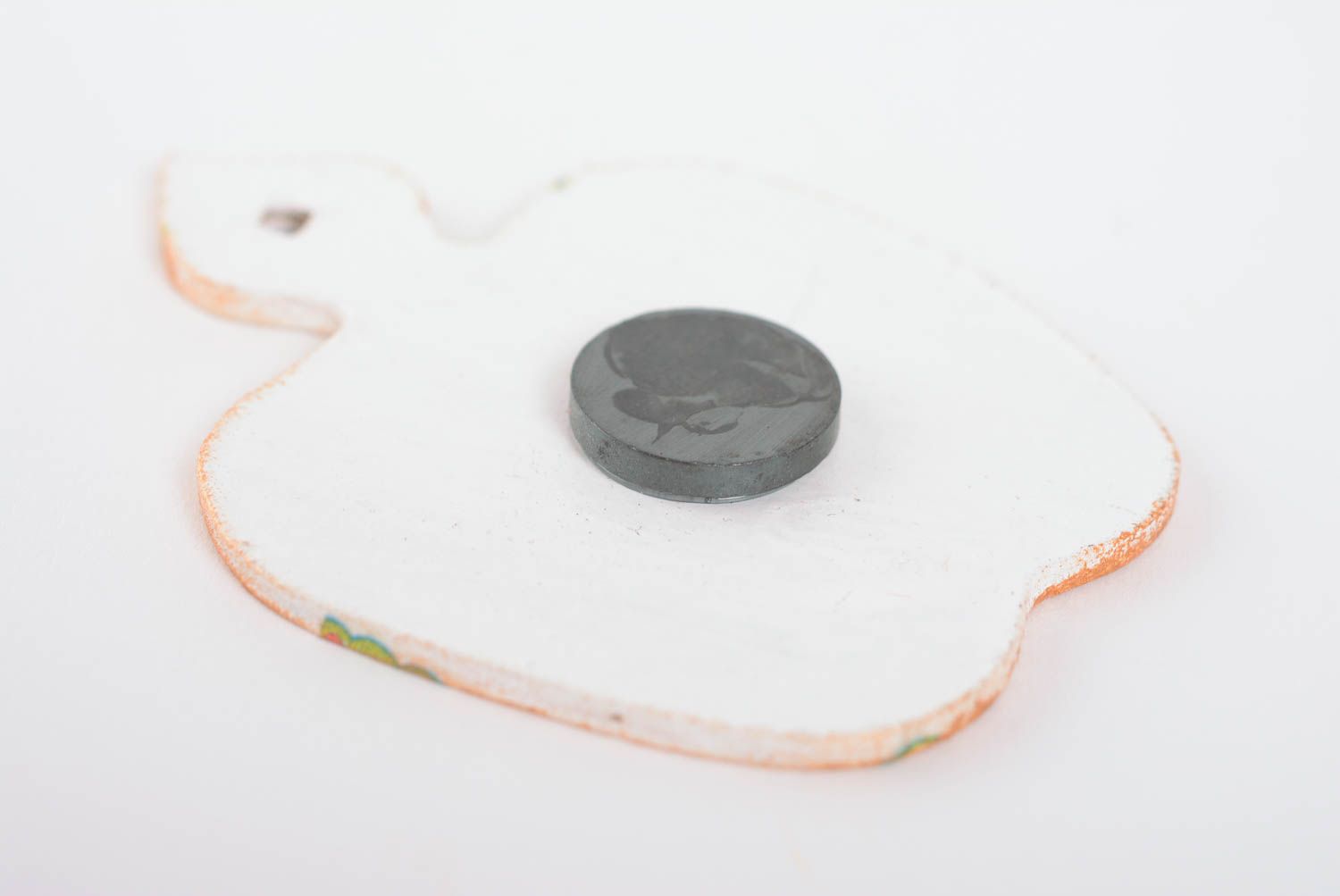 Petit magnet pour réfrigérateur en panneau de fibres fait main planche à pain photo 3