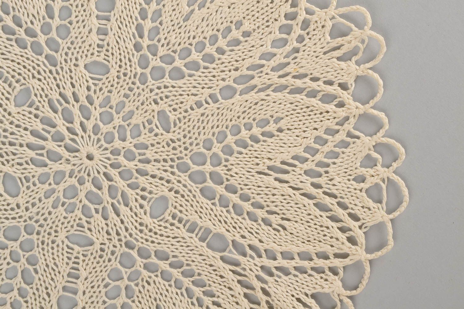 Knitted napkin handmade designer tablecloth for stylish interior decoration photo 4