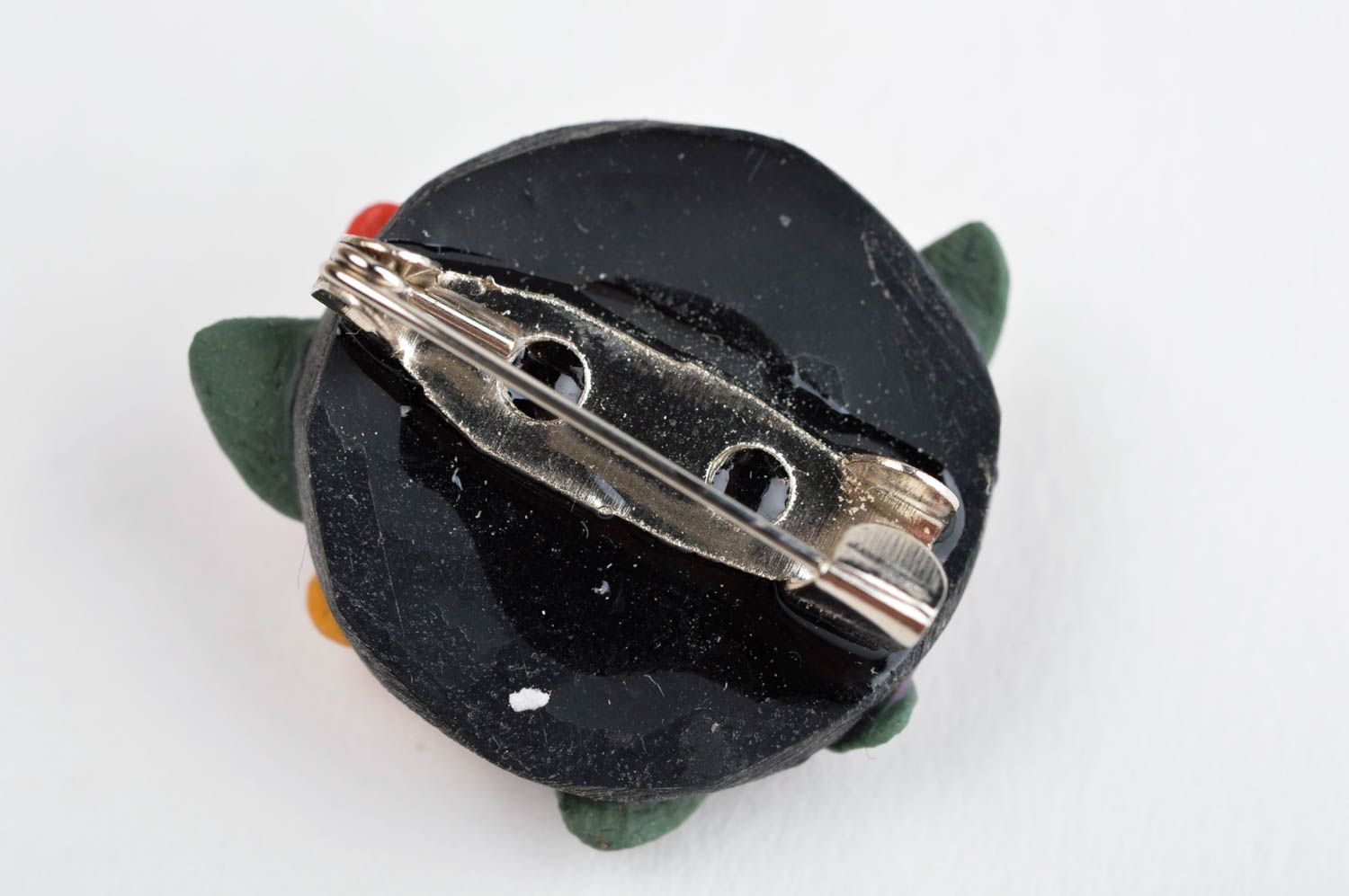 Handmade flower brooch pin plastic brooch jewelry handmade accessories photo 4