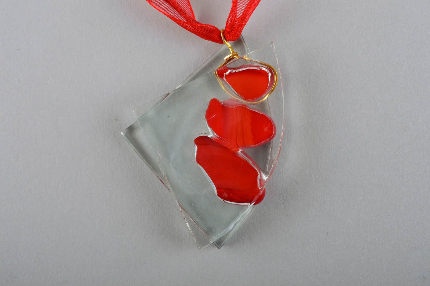 Beautiful handmade neck pendant design glass pendant glass art gifts for her photo 3