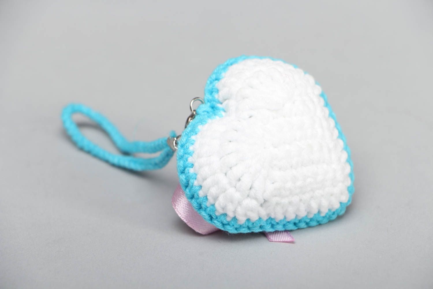 Crochet keychain Heart photo 3