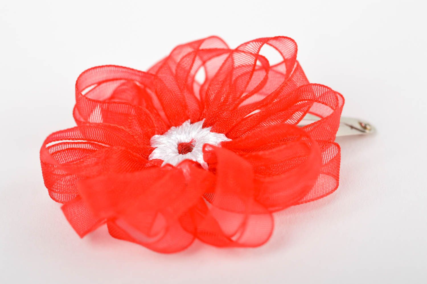 Handmade flower hair clip unusual hair clip for kids designer accessories photo 2