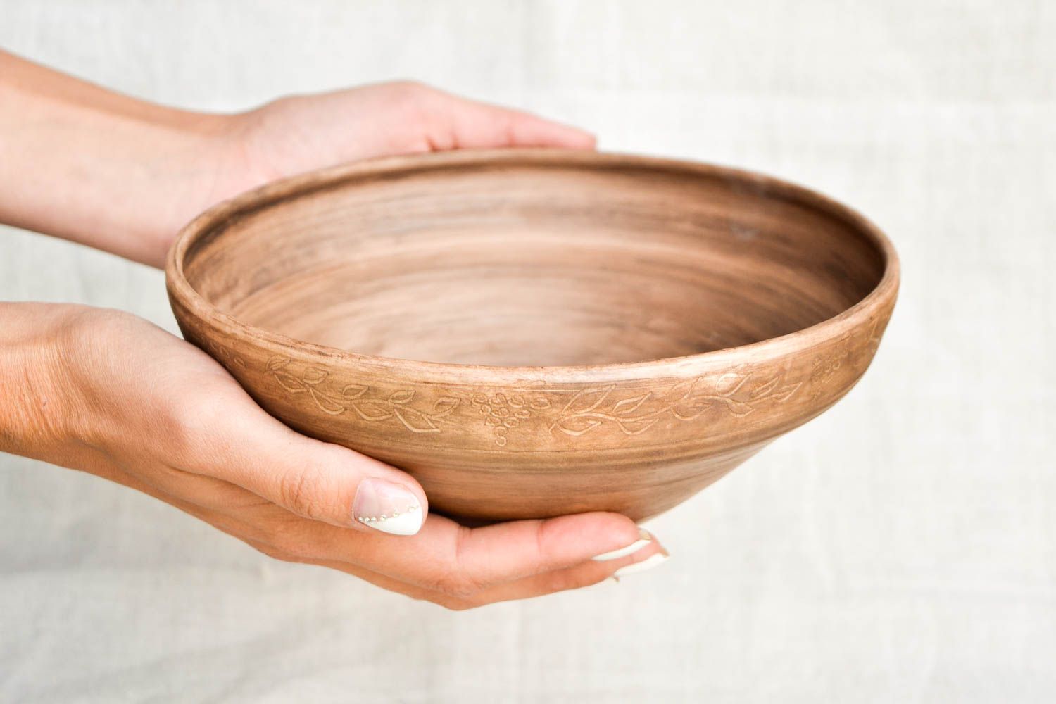 Soup bowl handmade ceramics clay plate clay bowl kitchen decor home decor photo 2