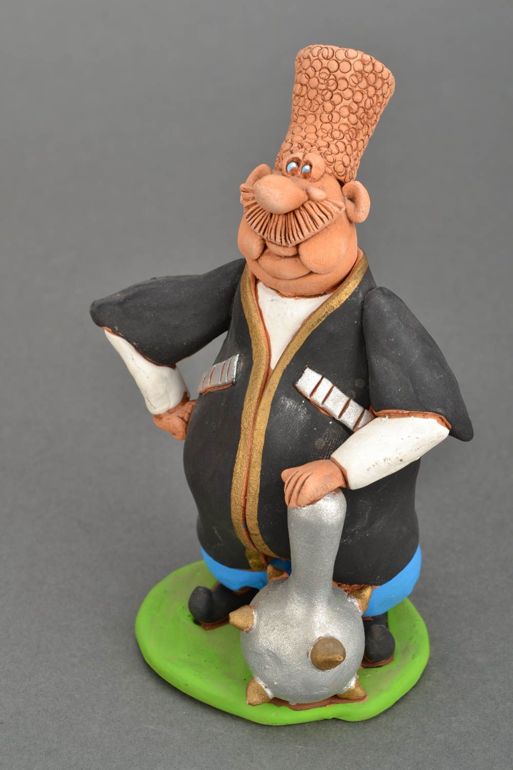 Ceramic figurine Horseman with Mace photo 3