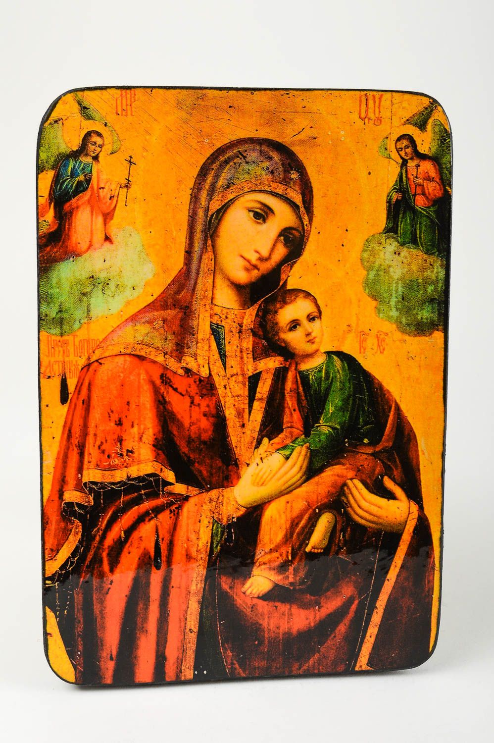 Икона ручной работы икона Богоматери Неустанной Помощи православная икона фото 4