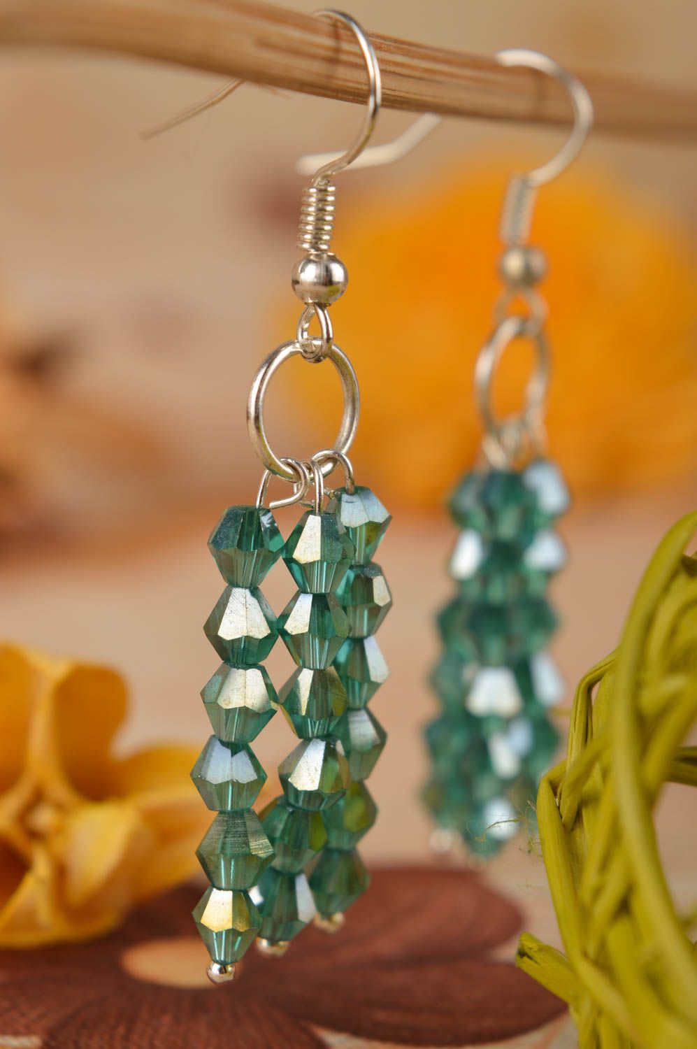 Crystal earrings handmade jewelry earrings with charms fashion jewelry photo 5