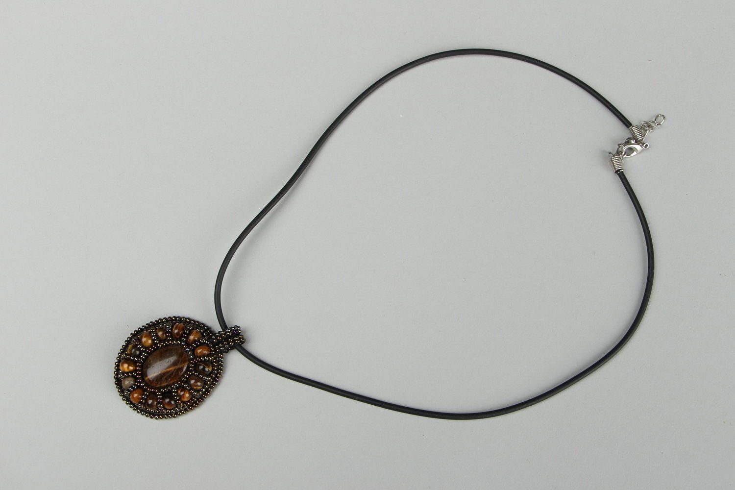 Pendant with natural stone photo 3