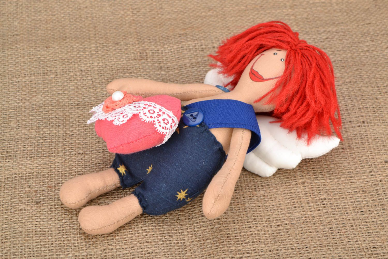 Soft toy Angel with Heart photo 1
