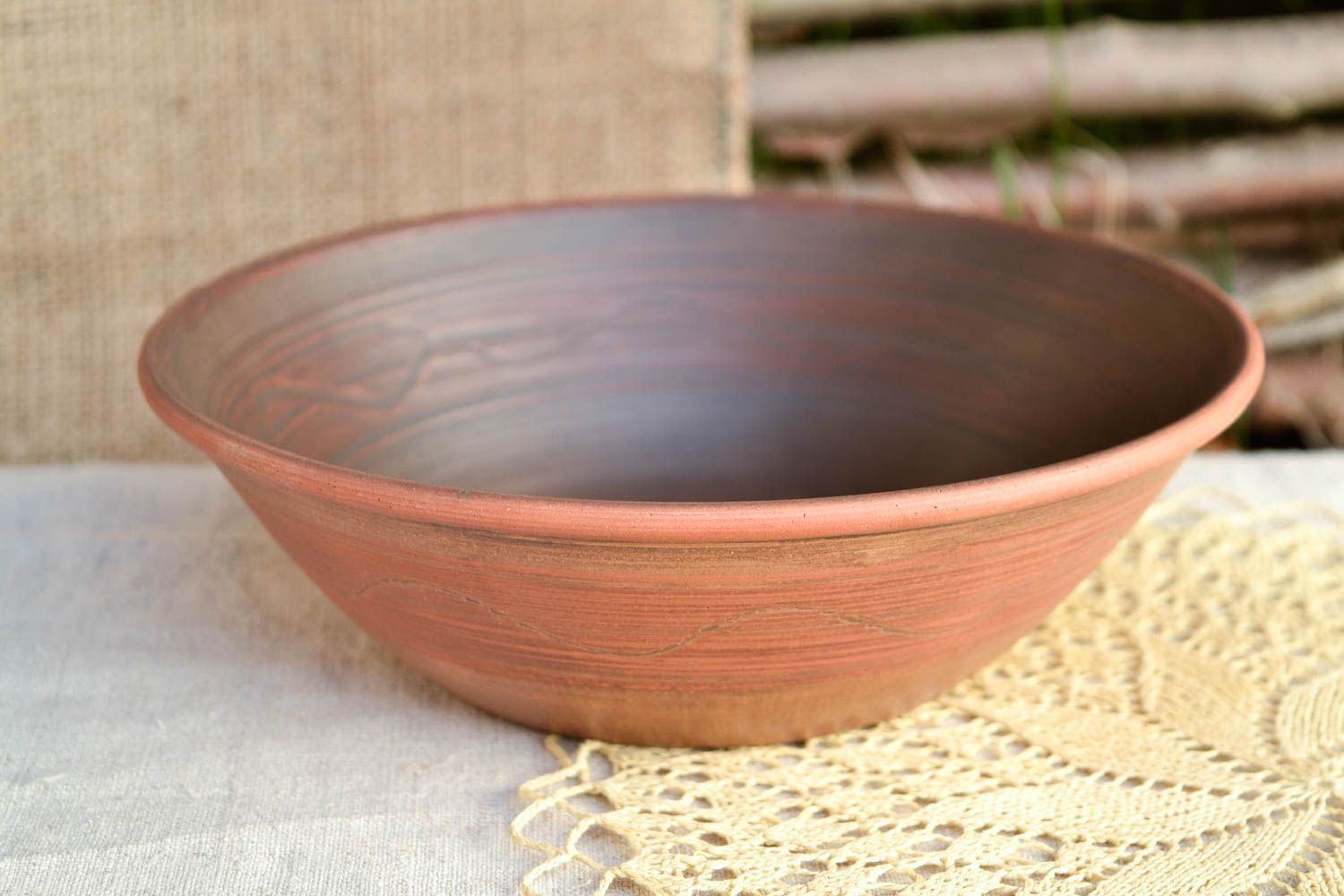 Ceramic bowl handmade ceramic plate pottery bowl stoneware dinnerware photo 1