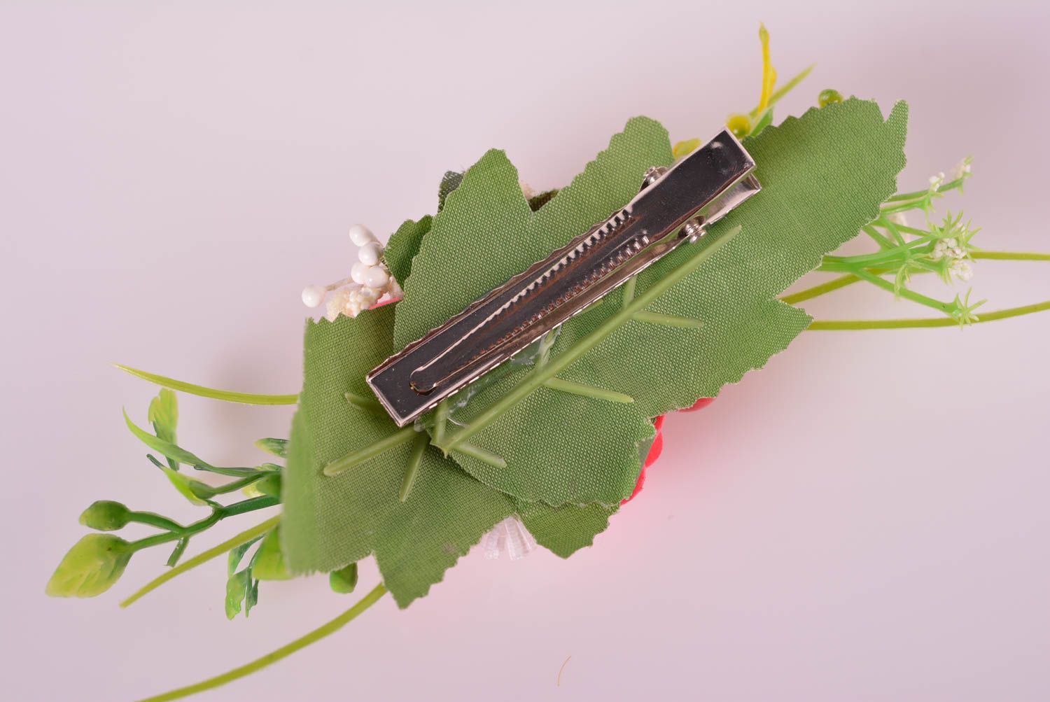 Handmade hair clip designer barrette flower hair clip summer hair accessories photo 5