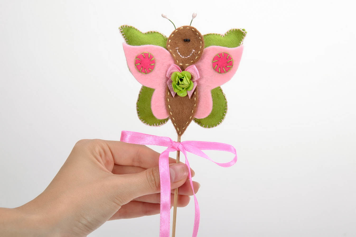 Stecker mit Schmetterling für Blumentopf foto 2