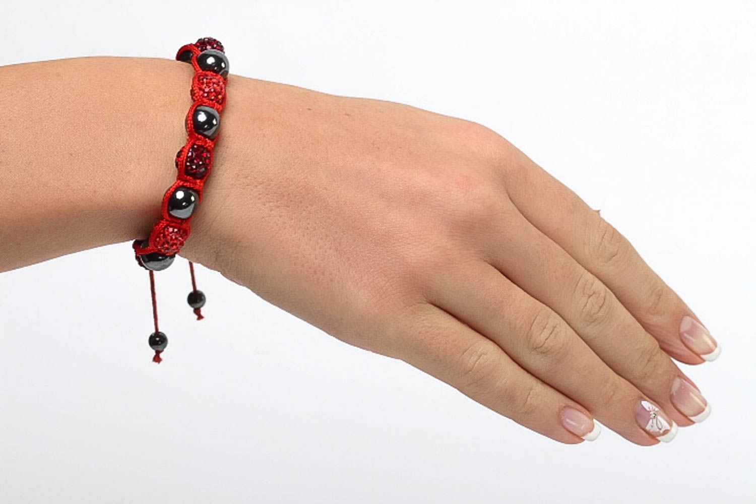 Armband handmade Schmuck für Frauen Edelstein Armband Designer Schmuck rot grell foto 5