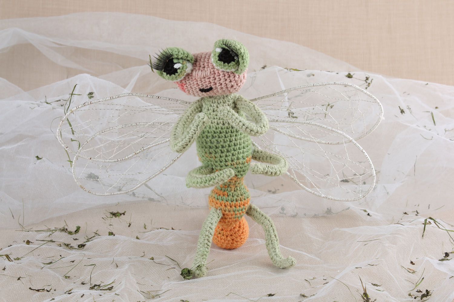 Crochet toy Dragonfly photo 1