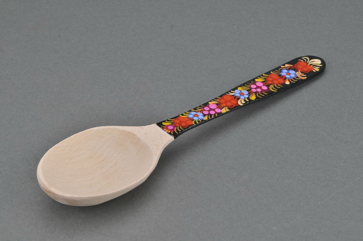 Tablespoon with a black painted handle photo 1