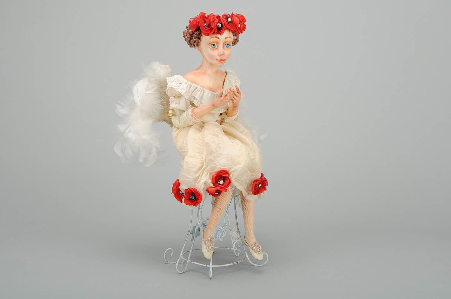 Designer's Doll Angel in Poppies photo 1