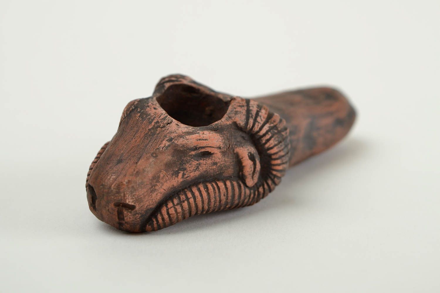 Handmade Rauchen Zubehör aus Keramik Ton Pfeife Bock Accessoire für Männer foto 4