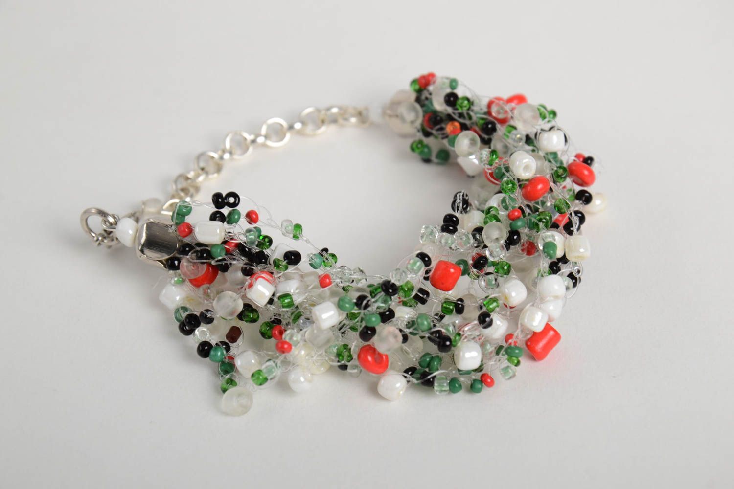 Handmade designer tender bracelet unusual elegant bracelet feminine jewelry photo 4