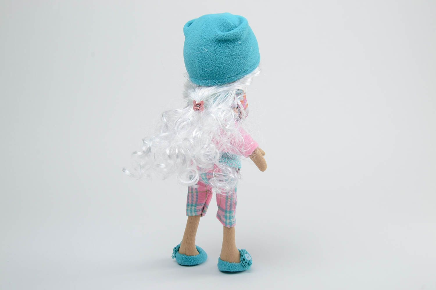 Weiche Interieur Puppe handmade aus Stoff Künstler für Haus Dekor und für Kinder foto 4