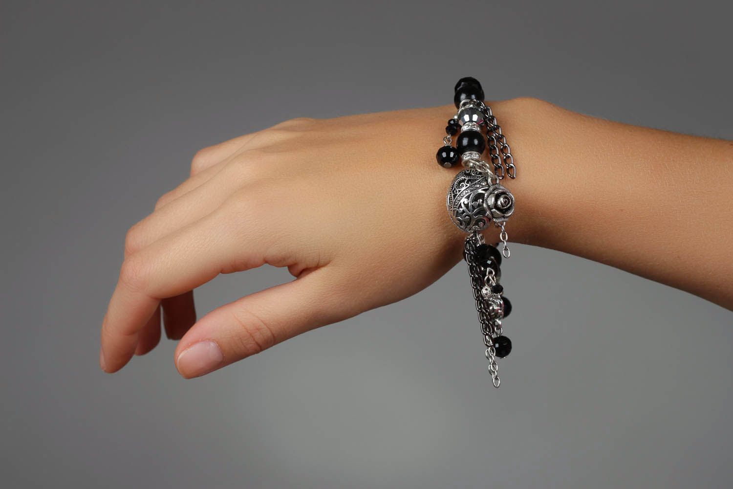 Bracelet with natural stones photo 4
