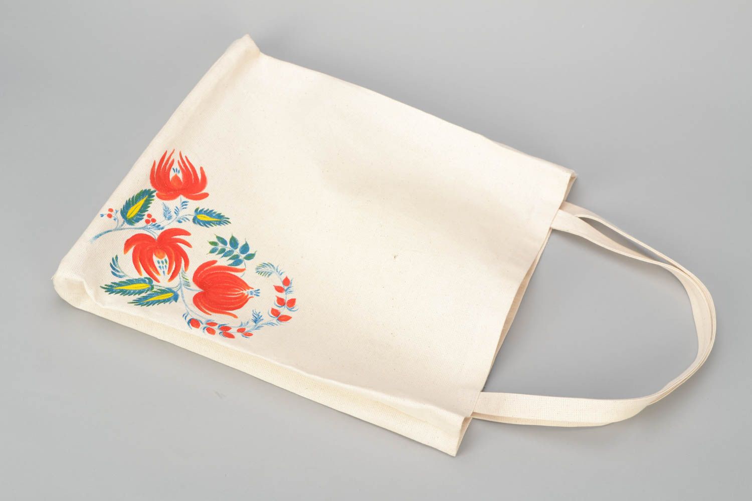 Textil Tasche mit Blumen  foto 3